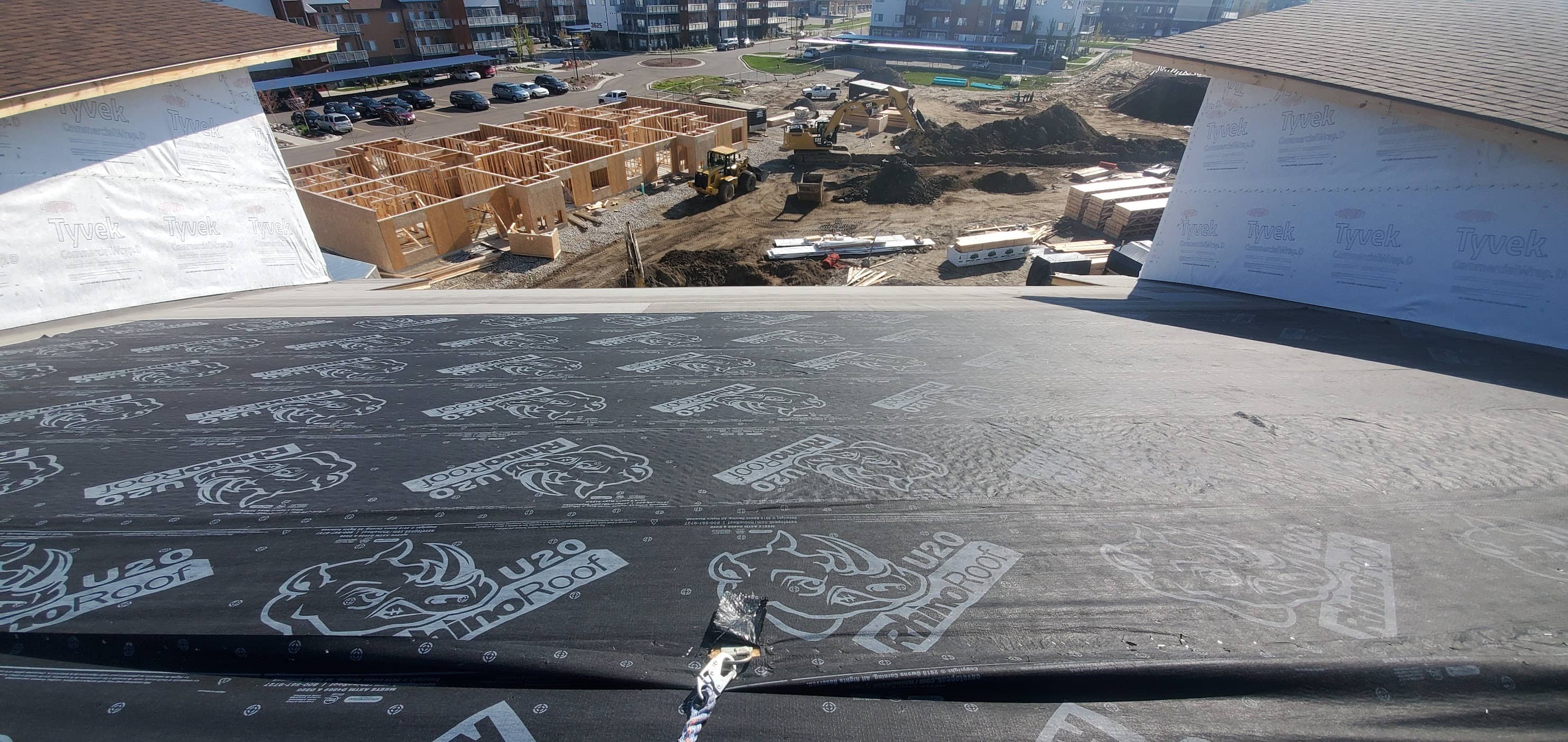 Commercial roof in progress