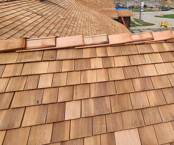 Shake Roof Installation Post Install Picture