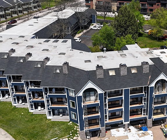 Commercial Appartment Complex Reroof Post Installation